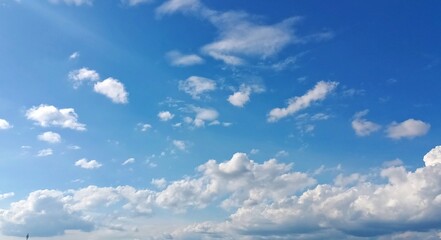 blue sky with clouds