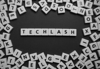 Letters spelling out techlash