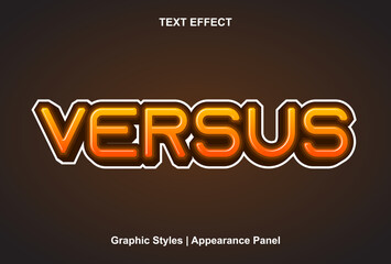 text effect versus with editable graphic style.
