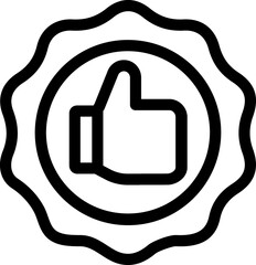 Guarantee Thumbs Up Icon, Best choise