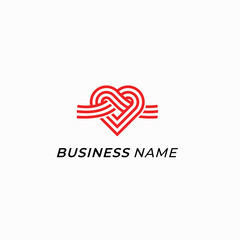 logo design creative rope knot love