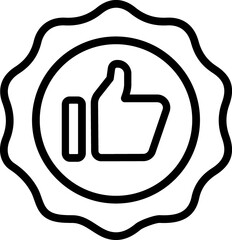 Guarantee Thumbs Up Icon, Best choise