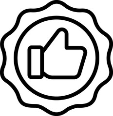Guarantee Thumbs Up Icon, Best choise