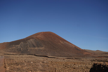 Fototapeta na wymiar volcano in Fuerteventura Canary Islands