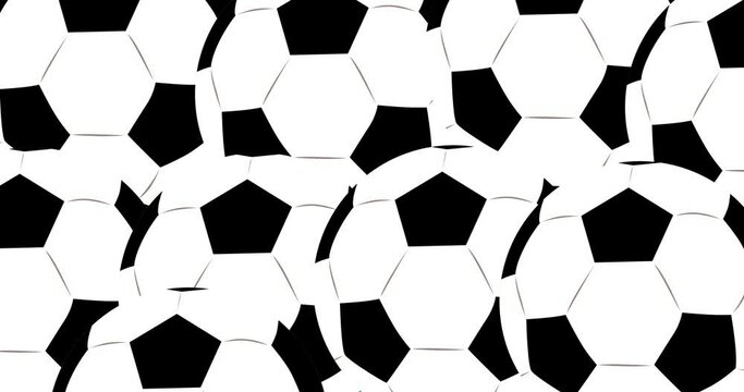 Football ball Cartoon sport video background.