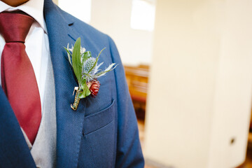 Decoración del novio para su boda