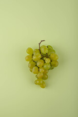 Grape on green background. Harvest concept