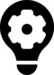 Idea, Brainstorm glyph icon