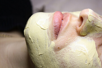 cosmetology. facial skin pollution disappears. clogged sebaceous glands on the face. preparation...