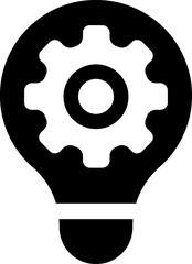 Idea, Brainstorm glyph icon