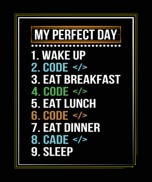 Software developer t-shirt design.