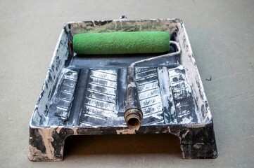 rollers used to paint walls manually