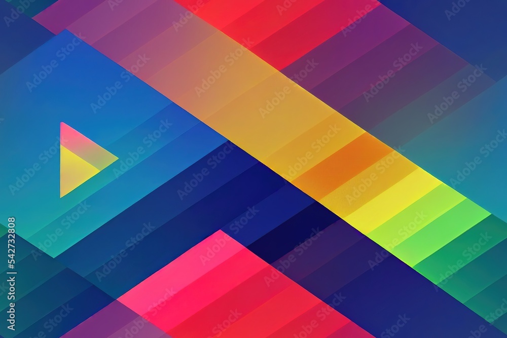 Poster illustration of bright color abstract pattern background with line gradient texture for minimal dyna