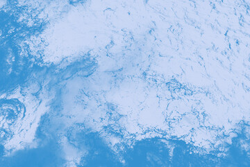 Blue and white watercolor abstract background, marble effect