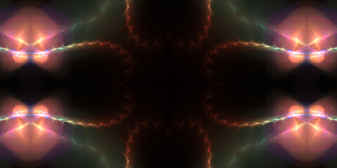 Fraktal Grafik Motiv für Druck und Web Layout