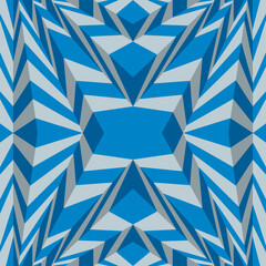Abstract wallpaper with seamless 3D zigzag stripes ornament