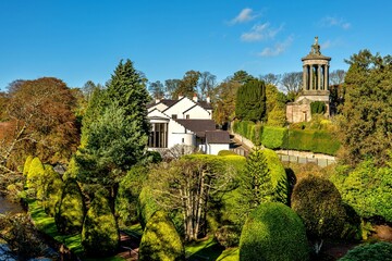 Brig-O-Doon Gardens and mounment in Alloway Ayr Scotland