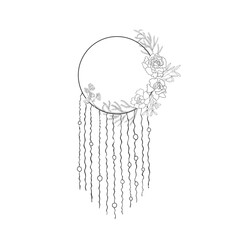 Christmas Frames with Winter Plants. Vector