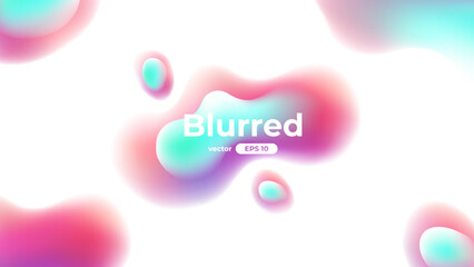 Banner with gradient isolated on white background. Splash. Vector set. Fluid vivid gradients for banners, brochures, covers. Abstract liquid 3d shapes. Colorful bright template. Dynamic soft color.