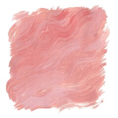 Pale coral background painted with acrylics on textured paper. Pink background on a white isolated background.