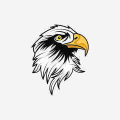 Eagle head vector illustration