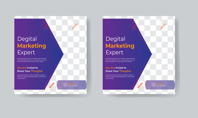 Social Media Marketing Flyer Template