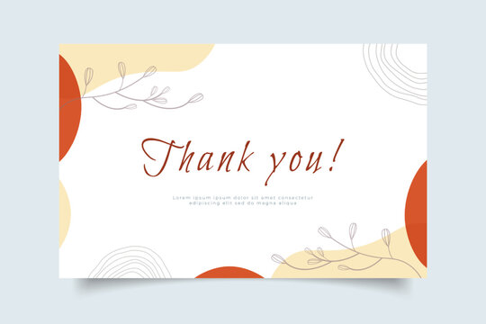 Thank You Card Templates