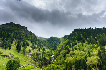 Beautiful landscape of Pin Bhabha pass trek. It is a high mountain pass (elevation 4,890 metres)...