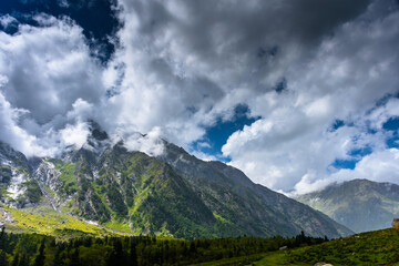 Beautiful landscape of Pin Bhabha pass trek. It is a high mountain pass (elevation 4,890 metres)...