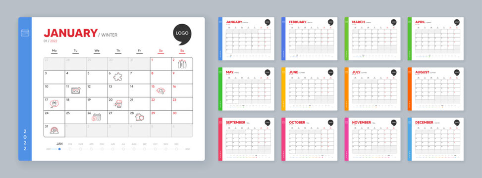 Calendar 2022 month schedule. Ð¡onjunctivitis eye, Gift dream and Home insurance minimal line icons. Puzzle, Add photo, Discounts calendar icons. Vector