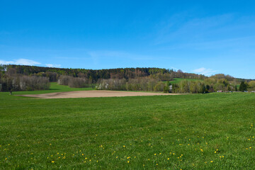 Gemeinde Sohland an der Spree im Frühjahr	mit Blick auf Wehrsdorf