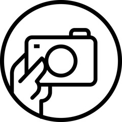 Camera line icon 