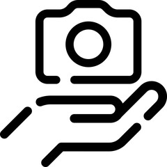 Camera linear web icon