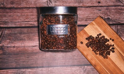 Roasted coffee beans
