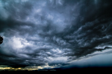 white clouds in the blue sky