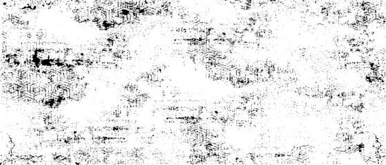 Rough black and white texture vector. Distressed overlay texture. Grunge background. Abstract textured effect. Vector Illustration. Black isolated on white background. EPS10