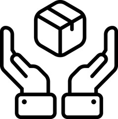 Delivery, box, parcel line icon.