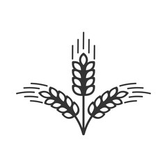 wheat vector icon in eps 10 format