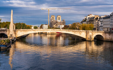 Notre Dame Cathedral restoration in progress, November 2022