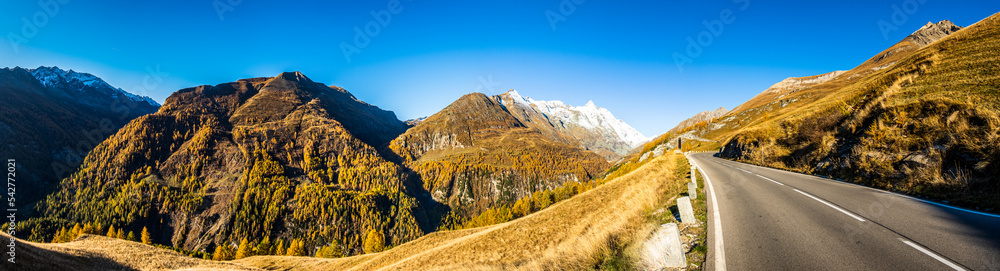 Poster landscape at the grossglockner mountain