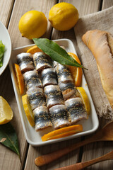 stuffed sardine rolls - traditional Sicilian recipe - closeup