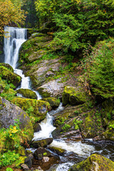 The cascading waterfall Triberg