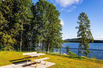The shore of the lake