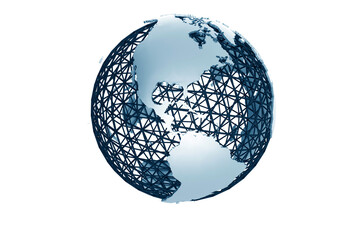 Metal Mesh Globe 3D