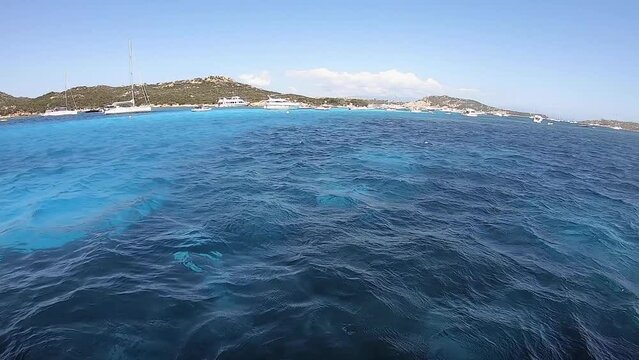 Natural pools at Budelli island, Maddalena Archipelago, Sardinia, Italy