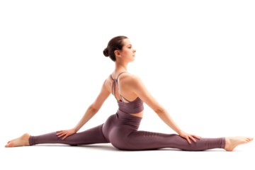 woman doing yoga