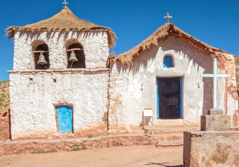 Fototapeta na wymiar Chile – village in the desert.