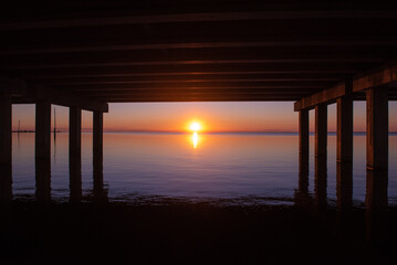 Pier at sunset 