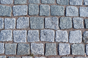 Square shaped stone path