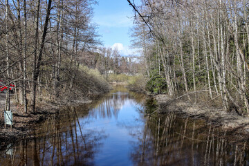 A river in springtime